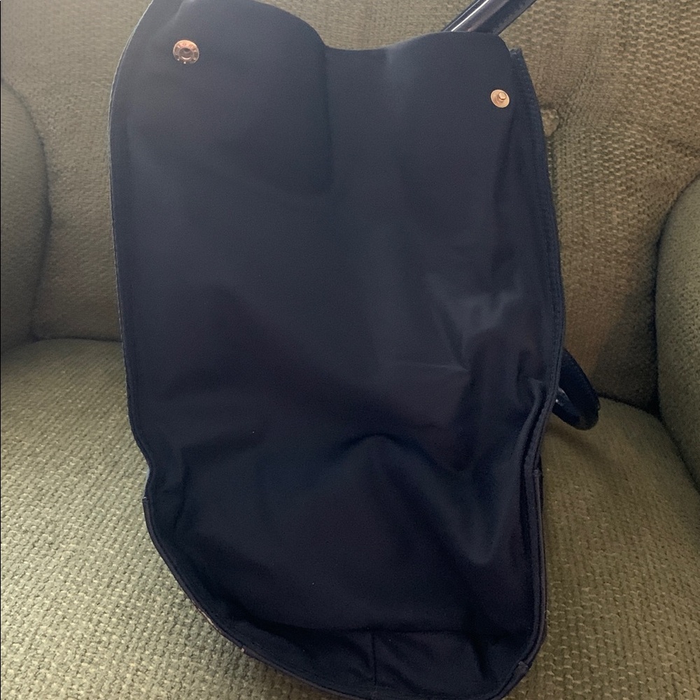 Tory Burch Ella Tote in navy blue - Picture 7 of 16